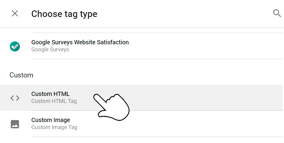 Install reaction buttons with Google Tag Manager - step 3